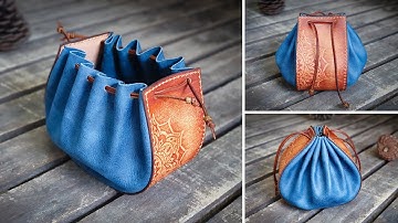 How to Make a Drawstring Leather Pouch | PDF Leather Pattern
