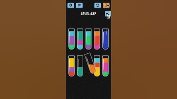 Water Color Sort Level 537 Solution WalkThrough Gameplay