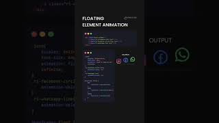 Floating element Animation