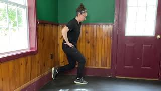 Heel on Wall Split Stance Isometric
