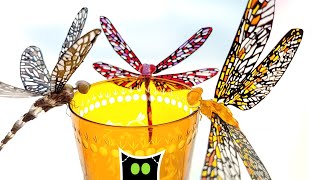DIY Dragonfly - Decoration Idea - Upcycling of waste plastic
