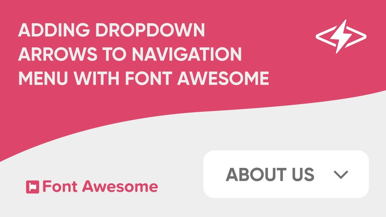 Adding Dropdown Arrow Indicators With Font Awesome - YouTube