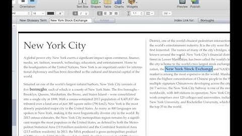 iBooks Author Training: Lesson 11 - Creating a Glossary of Terms