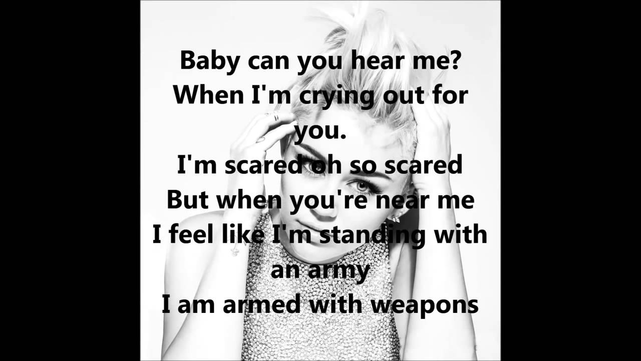 Miley Cyrus - Adore you (Lyrics) - YouTube