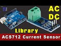 Measuring 5A-30A AC and DC current using Allegro ACS712 with Robojax Library (code added into video)