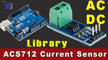Measuring 5A-30A AC and DC current using Allegro ACS712 with Robojax Library- RJT286