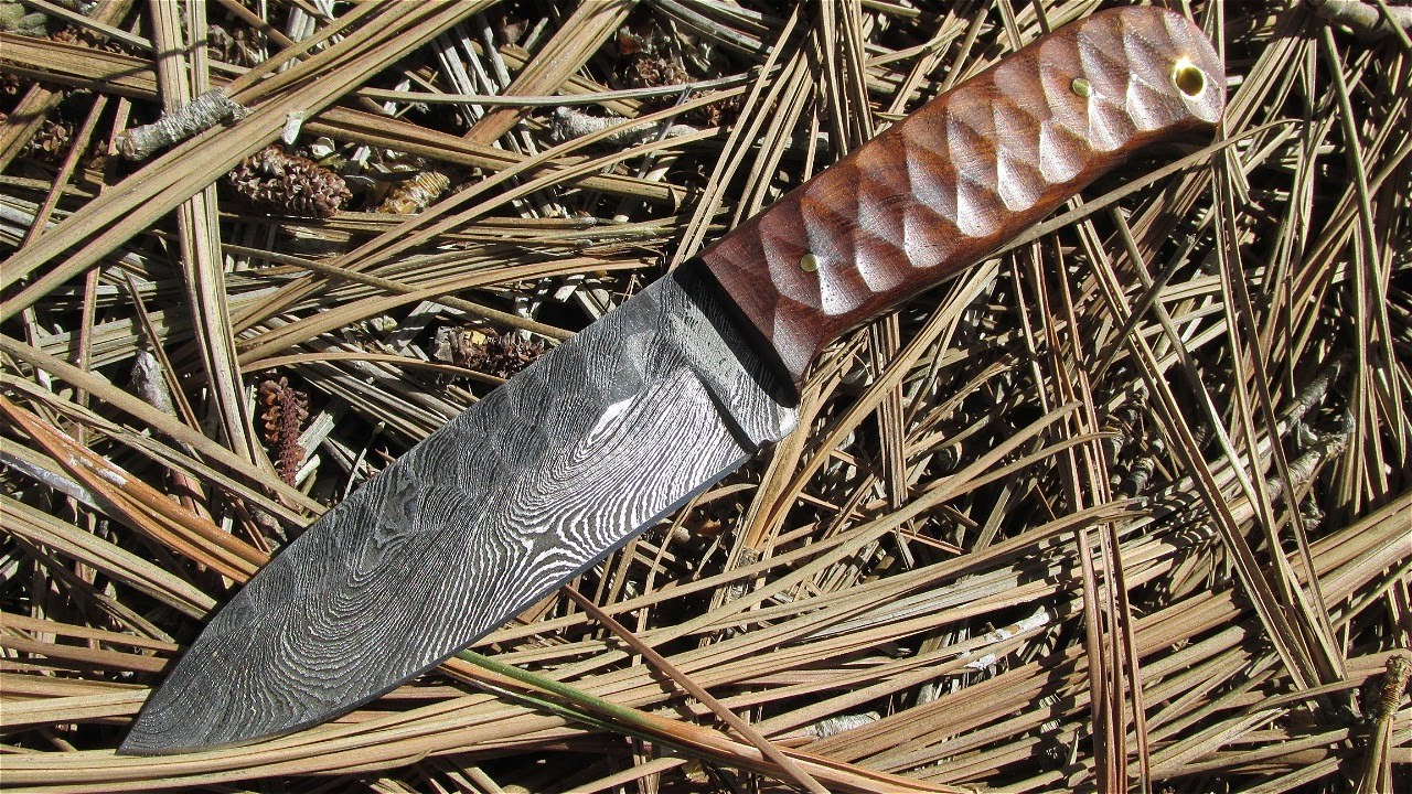 DAMASCUS FIXED BLADE From PAKISTAN IS IT ANY GOOD - VFD Valley Forge Damascus VFD-122C/WW