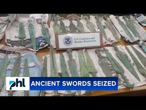 Bronze Age era swords, arrowheads seized by Customs and Border Patrol