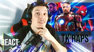 REACT - Marvel Trap Vibe (HOMEM-ARANHA, HOMEM DE FERRO, THOR...) // TK RAPS