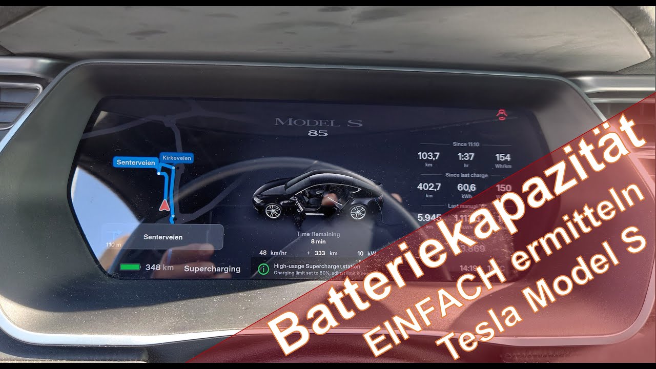 TESLA Model S & X - Batteriekapazität / Restkapazität einfach ermitteln  | Car Kritik