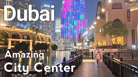 Dubai [4K] Amazing City Center,Downtown Dubai Walking Tour 🇦🇪
