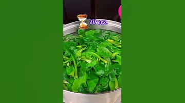 Минутный салат из шпината по южно-корейски,вкусно и полезно#shorts#