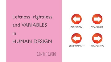 Leftness, Rightness and VARIABLES in Human Design
