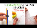 3 AMAZING sewing hacks you HAVEN'T seen BEFORE!