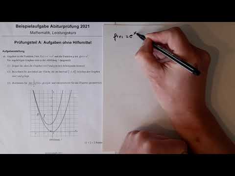 Mathe Abitur Beispielklausur 2021 NRW Leistungskurs Teil A Analysis