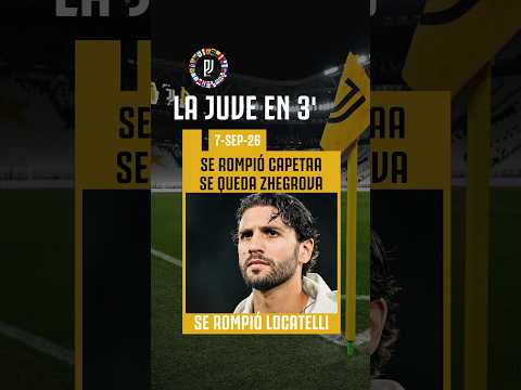 Video JUVENTUS HOY: JUVE SE QUEDÓ SIN MEDIOCAMPO ??