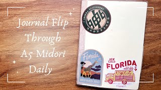 Journal Flip Through | Jan - May 2023 | A5 Daily Midori