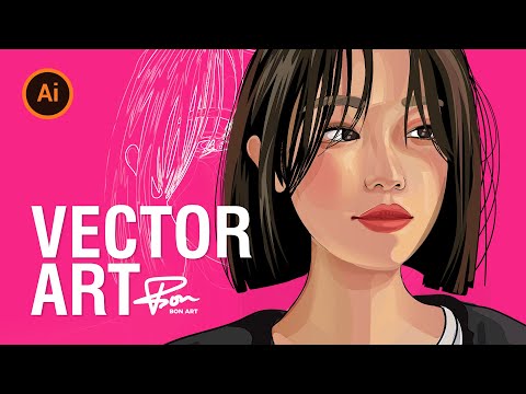 Video Cách vẽ chân dung trên Illustrator - vẽ illustrator -... - YouTube