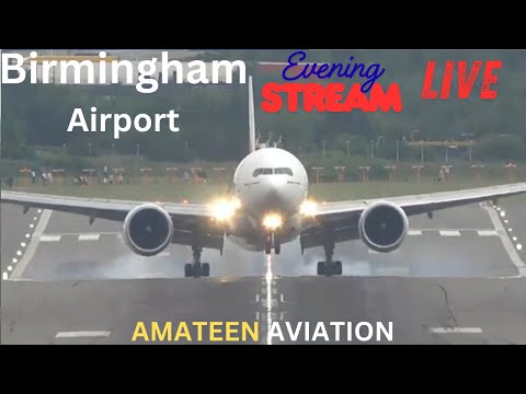 Storm Amy : Wind Gust 40MPH : Live : BHX : 04/10/2025 #aviationlovers #live #planespotting