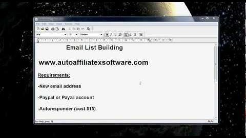 Tutorial 1 - "Email list building" - Video 1