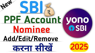 how to add nominee in sbi ppf account by yono app | sbi me nominee change kaise kare | 2025 |