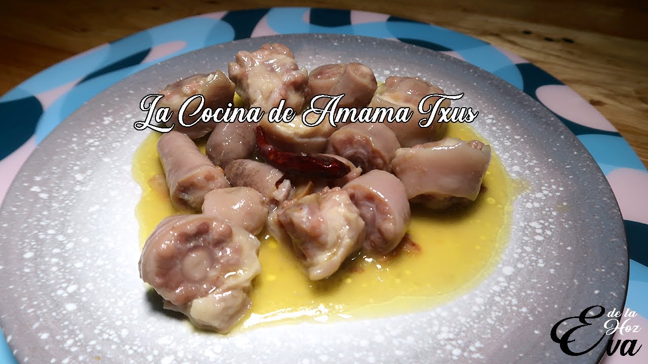 Rabitos de cerdo en salsa -PIL- PIL (RECETA PROPIA) AMAMA TXUS