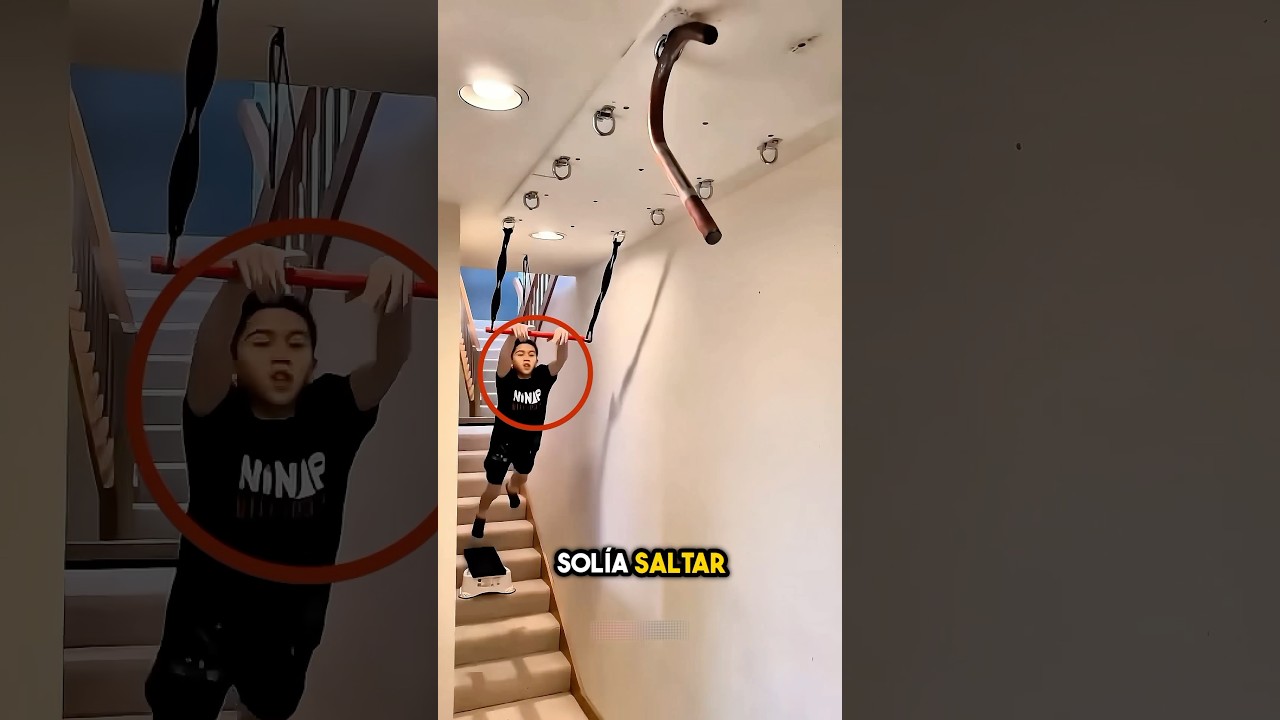 El papá quedó asombrado por sus habilidades de parkour 😮