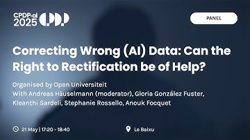 CPDP.ai 2025 - Correcting Wrong AI Data  Can the Right to Rectification be of Help?