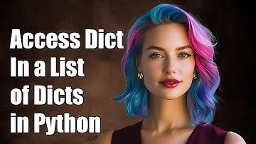 How to Access a Dictionary Inside a List of Dictionaries in Python