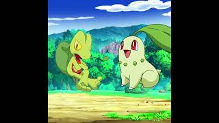 Ash's Treecko vs Ash's Grass Types First Evolution | Who is Strongest #shorts #pokemon