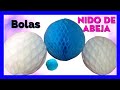 🎈🎊 Cómo hacer BOLAS O POMPONES de NIDO DE ABEJA Paso a Paso para DECORAR con papel de seda 🎉