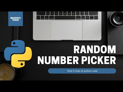 Making a random number picker using only 3 lines of python!!!