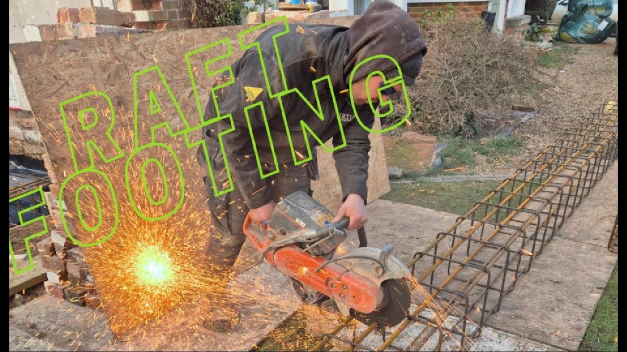 Extension Build | Reinforced Stepped Raft Footing - YouTube