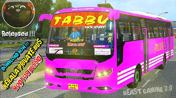 Bussid New Kerala Private Bus Mod Released For Bussid ll Detailed Review ll Bussid mods ll Bus Mod