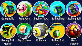 Going Balls,Rollance,Fruit Rush,GyroSphere Trials,Bubble Tower,Racing Ball Master,Rolling Ball 3D screenshot 1