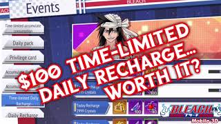 [BLEACH Mobile 3D] $100 on TIME-LIMITED DAILY RECHARGE... WORTH IT? screenshot 1