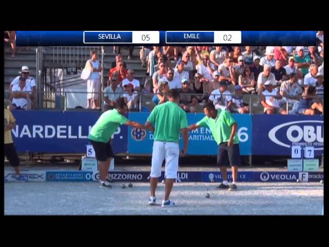 Miniature : Europétanque à Nice 2015 : SEVILLA vs EMILE