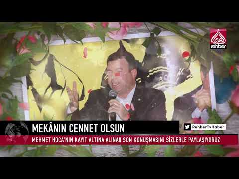 MEHMET YAVUZ'UN SON KONUŞMASINI SİZLERLE PAYLAŞIYORUZ