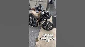 Custom “walking dead” 2022 Triumph Speed Twin now in stock!  -  triumphofharrisonburg.com •