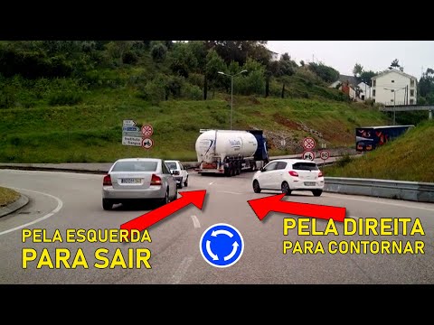 Vídeo: Na rotunda virar à esquerda?