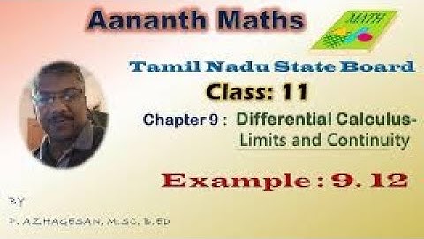Tamil Nadu State Board 11th Maths Example 9.12