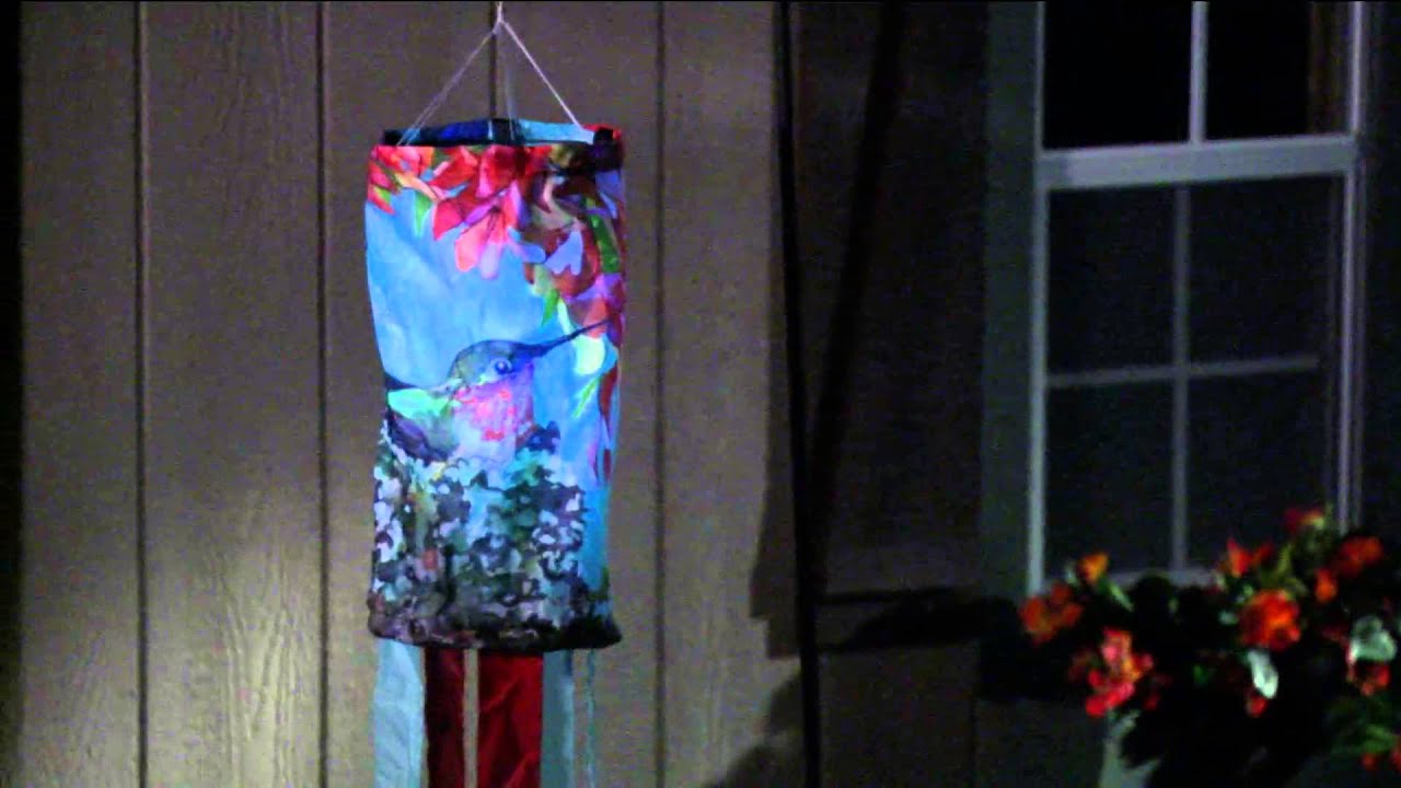 Solar Powered LightUp Windsock by Evergreen Gardens with Kerstin