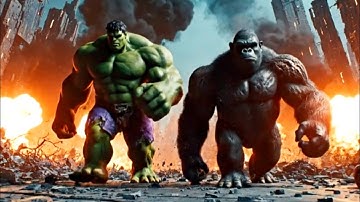 HULK x KING KONG vs PREDATOR – Epic Cinematic Battle | Earth’s Final Stand 🔥