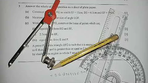 Construction in Mathematics (Question 3 GCE  2021 paper 2)