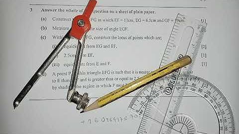 Construction in Mathematics (Question 3 GCE  2021 paper 2)