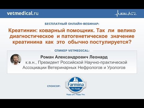 Вебинар  Креатинин  коварный помощник