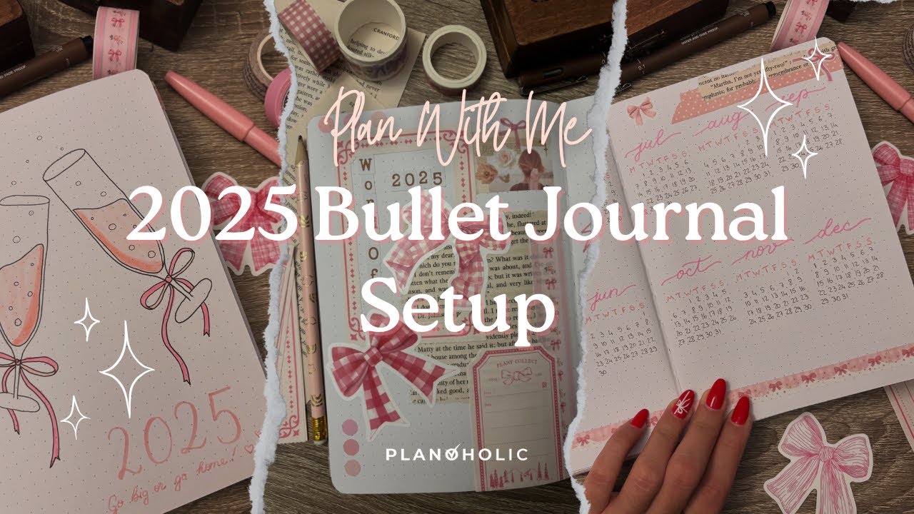 Plan With Me | 2025 Bullet Journal Setup 🎀