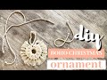 DIY Boho Macrame Christmas Ornament