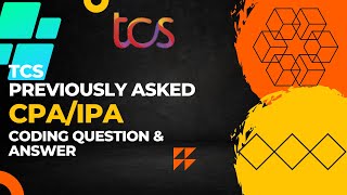 Celebrity TCS CPA/IPA Coding Question and Answer #coding #need #help Profile