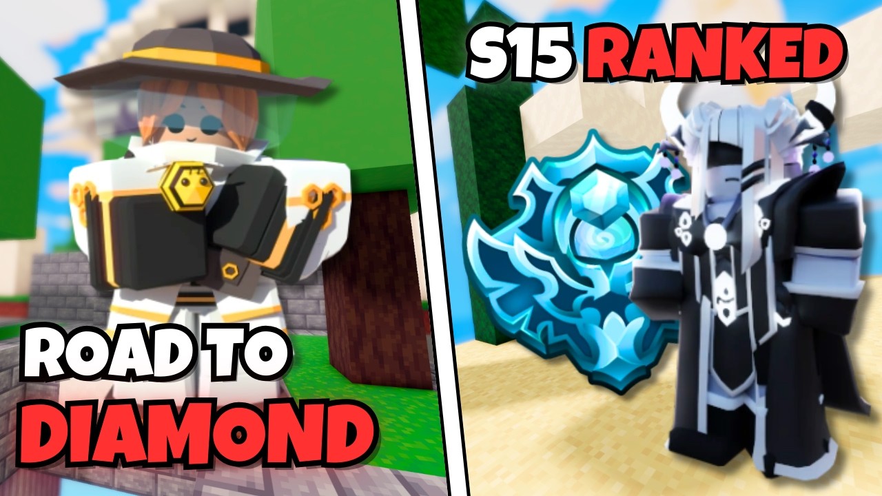 I Solo Queued to Diamond in Season 15 | Roblox BedWars Ranked